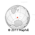 Outline Map of the Area around 56° 3' 57" S, 44° 16' 29" E, rectangular outline