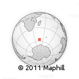 Outline Map of the Area around 56° 3' 57" S, 46° 49' 30" E, rectangular outline
