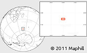 Blank Location Map of the area around 56° 3' 57" S, 47° 40' 29" E