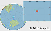 Savanna Style Location Map of the area around 56° 3' 57" S, 47° 40' 29" E