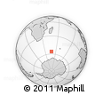Outline Map of the Area around 56° 3' 57" S, 47° 40' 29" E, rectangular outline