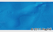 Physical 3D Map of the area around 56° 3' 57" S, 51° 55' 29" E