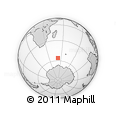 Outline Map of the Area around 56° 3' 57" S, 51° 55' 29" E, rectangular outline
