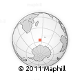 Outline Map of the Area around 56° 3' 57" S, 53° 37' 30" E, rectangular outline