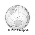 Outline Map of the Area around 56° 3' 57" S, 54° 28' 30" E, rectangular outline