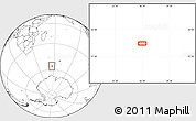 Blank Location Map of the area around 56° 3' 57" S, 56° 10' 29" E