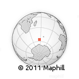 Outline Map of the Area around 56° 3' 57" S, 56° 10' 29" E, rectangular outline
