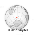 Outline Map of the Area around 56° 3' 57" S, 57° 1' 29" E, rectangular outline