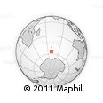 Outline Map of the Area around 56° 3' 57" S, 69° 46' 30" E, rectangular outline
