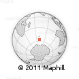 Outline Map of the Area around 56° 3' 57" S, 70° 37' 30" E, rectangular outline