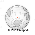 Outline Map of the Area around 56° 3' 57" S, 72° 19' 29" E, rectangular outline