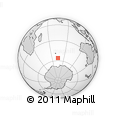 Outline Map of the Area around 56° 3' 57" S, 74° 52' 30" E, rectangular outline