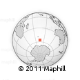 Outline Map of the Area around 56° 3' 57" S, 75° 43' 29" E, rectangular outline