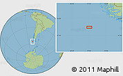 Savanna Style Location Map of the area around 56° 3' 57" S, 77° 16' 30" W