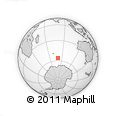 Outline Map of the Area around 56° 3' 57" S, 79° 58' 29" E, rectangular outline