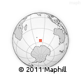 Outline Map of the Area around 56° 3' 57" S, 80° 49' 29" E, rectangular outline