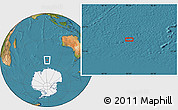 Satellite Location Map of the area around 56° 3' 57" S, 93° 34' 29" E