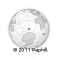 Outline Map of the Area around 56° 3' 57" S, 93° 34' 29" E, rectangular outline