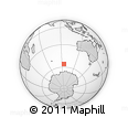 Outline Map of the Area around 56° 3' 57" S, 94° 25' 30" E, rectangular outline