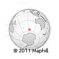 Outline Map of the Area around 56° 3' 57" S, 95° 16' 30" E, rectangular outline