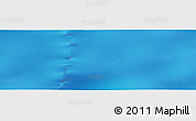 Shaded Relief Panoramic Map of the area around 56° 3' 57" S, 95° 16' 30" E