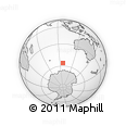 Outline Map of the Area around 56° 3' 57" S, 96° 58' 29" E, rectangular outline