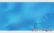 Physical 3D Map of the area around 56° 3' 57" S, 97° 49' 29" E