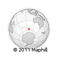Outline Map of the Area around 56° 3' 57" S, 99° 31' 30" E, rectangular outline