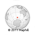 Outline Map of the Area around 56° 26' 14" S, 100° 22' 30" E, rectangular outline