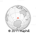 Outline Map of the Area around 56° 26' 14" S, 104° 37' 30" E, rectangular outline