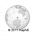 Outline Map of the Area around 56° 26' 14" S, 108° 1' 30" E, rectangular outline