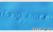 Physical 3D Map of the area around 56° 26' 14" S, 112° 7' 30" W