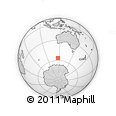 Outline Map of the Area around 56° 26' 14" S, 116° 31' 30" E, rectangular outline