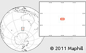 Blank Location Map of the area around 56° 26' 14" S, 118° 13' 29" E