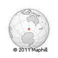 Outline Map of the Area around 56° 26' 14" S, 119° 55' 30" E, rectangular outline