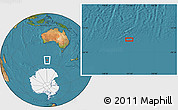 Satellite Location Map of the area around 56° 26' 14" S, 121° 37' 30" E