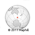 Outline Map of the Area around 56° 26' 14" S, 147° 58' 29" E, rectangular outline