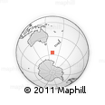 Outline Map of the Area around 56° 26' 14" S, 161° 34' 29" E, rectangular outline