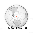Outline Map of the Area around 56° 26' 14" S, 43° 16' 29" W, rectangular outline