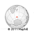 Outline Map of the Area around 56° 26' 14" S, 46° 49' 30" E, rectangular outline