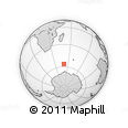 Outline Map of the Area around 56° 26' 14" S, 50° 13' 30" E, rectangular outline
