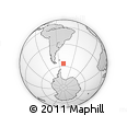 Outline Map of the Area around 56° 26' 14" S, 50° 4' 30" W, rectangular outline