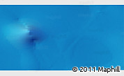 Physical 3D Map of the area around 56° 26' 14" S, 52° 46' 29" E