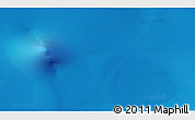 Shaded Relief 3D Map of the area around 56° 26' 14" S, 52° 46' 29" E