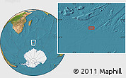 Satellite Location Map of the area around 56° 26' 14" S, 52° 46' 29" E