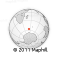 Outline Map of the Area around 56° 26' 14" S, 52° 46' 29" E, rectangular outline