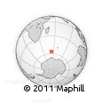 Outline Map of the Area around 56° 26' 14" S, 53° 37' 30" E, rectangular outline