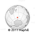 Outline Map of the Area around 56° 26' 14" S, 54° 28' 30" E, rectangular outline