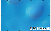 Shaded Relief Map of the area around 56° 26' 14" S, 55° 19' 30" E