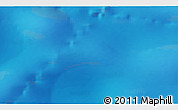Shaded Relief 3D Map of the area around 56° 26' 14" S, 56° 10' 29" E